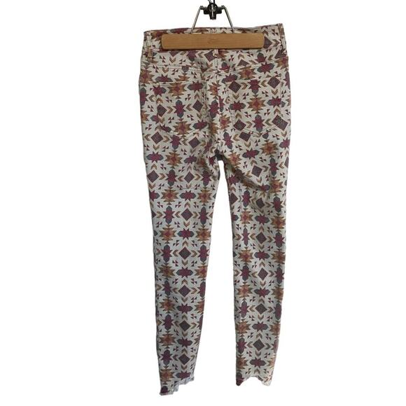Free People Wild Child Printed Aztec High Waist Rise Skinny Jeans 27 X 28 NWT - Picture 9 of 10